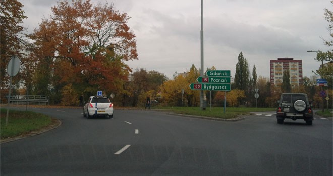 Rondo Pokoju Toruńskiego – Toruń – skręt na Gdańsk