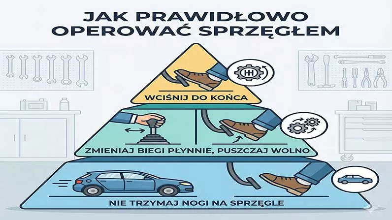 Jak prawidłowo operować sprzęgłem