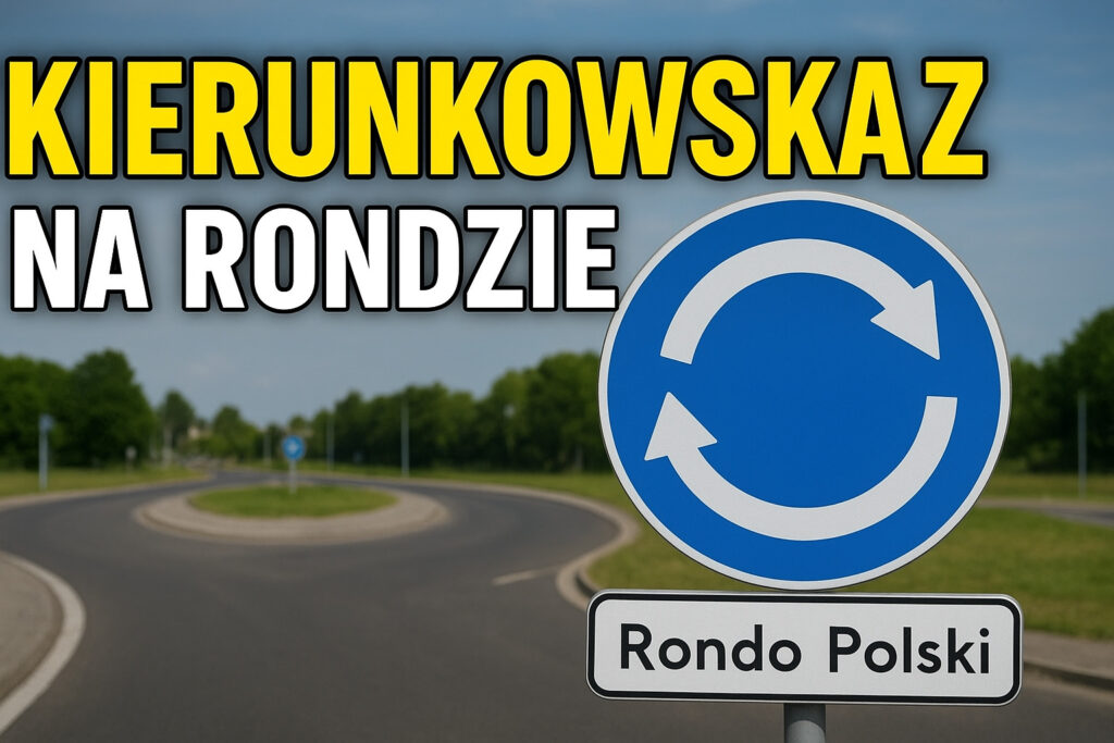 kierunkowskaz na rondzie