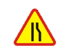 znaki drogowe ostrzegawcze